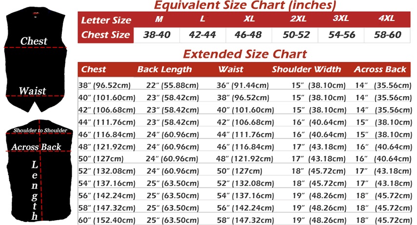 vest sizing